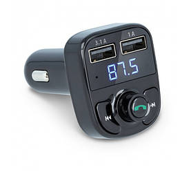 Автомобільний FM Модулятор трансмітер для авто Car X8 Bluetooth FM чорний УЦЕНКА (m256)