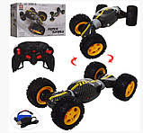 Машинка трюкова перевертиш на радіокеруванні CV8818-80A, жовта, фото 3