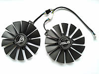 Вентилятор №135.2 кулер для видеокарты ASUS STRIX Dual T129215SM FD10015H12S RX 470 570 580 FDC10M12S9-C