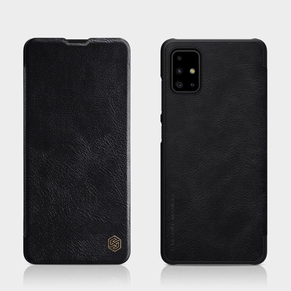 Nillkin Samsung Galaxy A51 Qin leather Black case Шкіряний Чохол Книжка