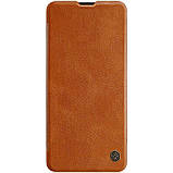 Nillkin Samsung Galaxy A51 Qin leather Brown case Шкіряний Чохол Книжка, фото 3