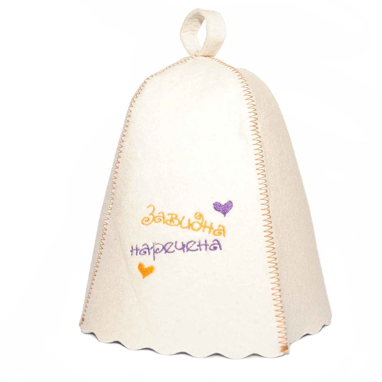 Шапка для сауни з вишивкою ' Завидна наречена ', Saunapro