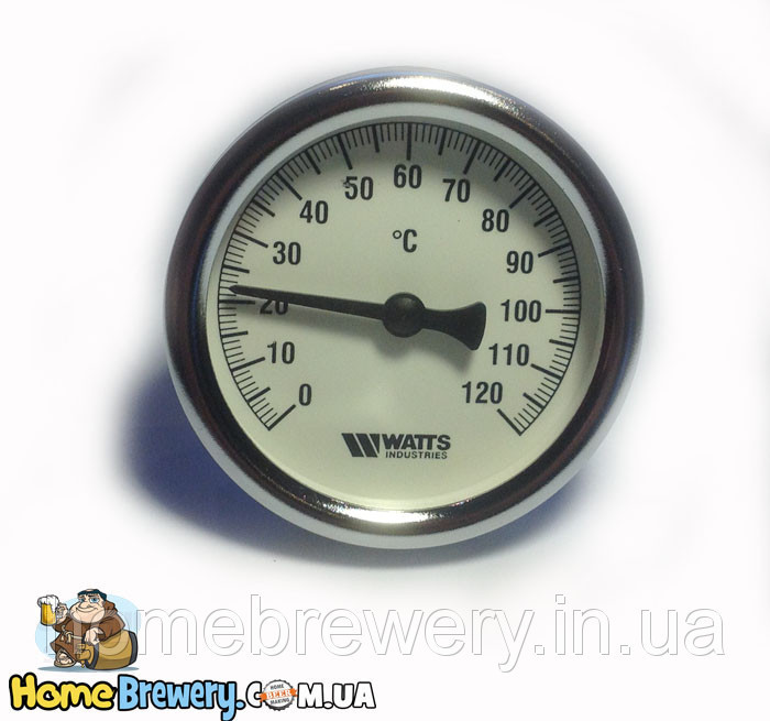 Термометр біметалічний для заторного бака ТБ 63, фото 1