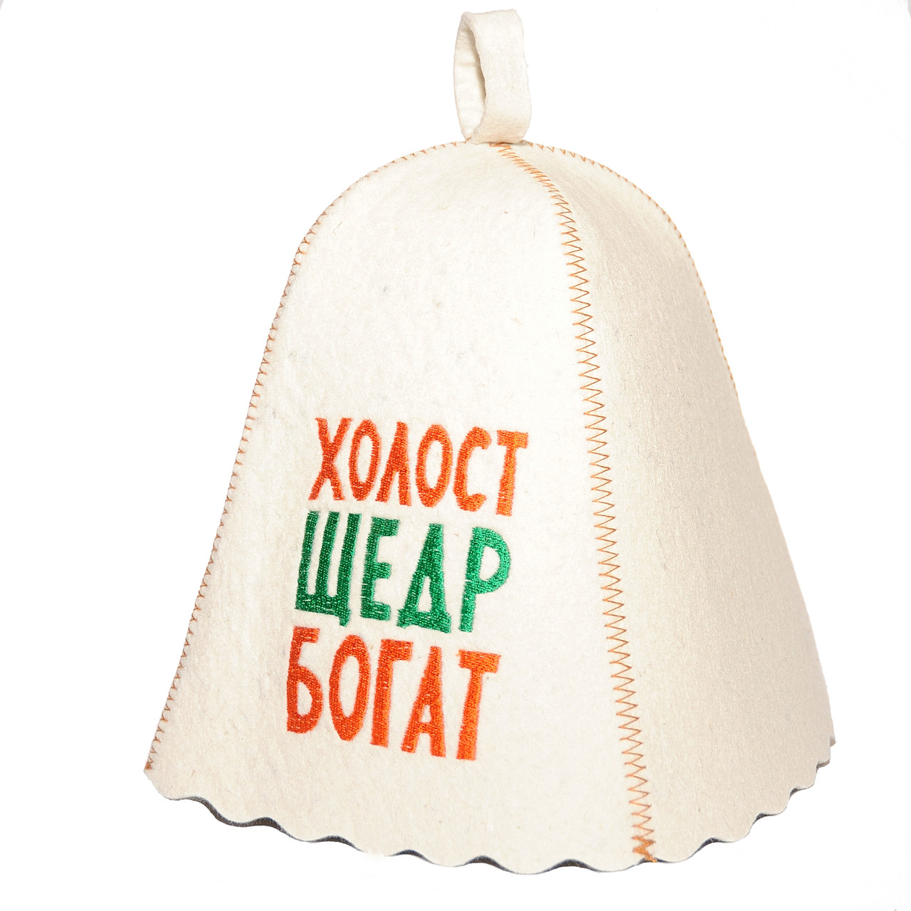 Шапка для сауни з вишивкою ' Неодружений, щедрий, багатий ', Saunapro
