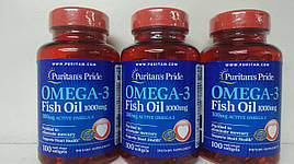 Омега 3, Puritan's Pride Omega-3 Fish Oil 1000 mg 100 softgels