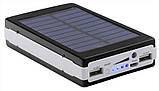 Power Bank 20000 mAh із сонячною панеллю та LED лампою, фото 7