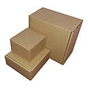 Коробка картонна самозбірна 480х400х80 мм бура крафт мікрогофрокартон, фото 9