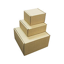 Коробка картонна самозбірна 710х240х100 мм бура тришаровий картон Т-22С