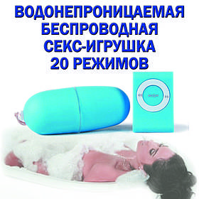 Виброяйцо голубое с пультом Смарт секс игрушки женские Виброяйцо с пультом