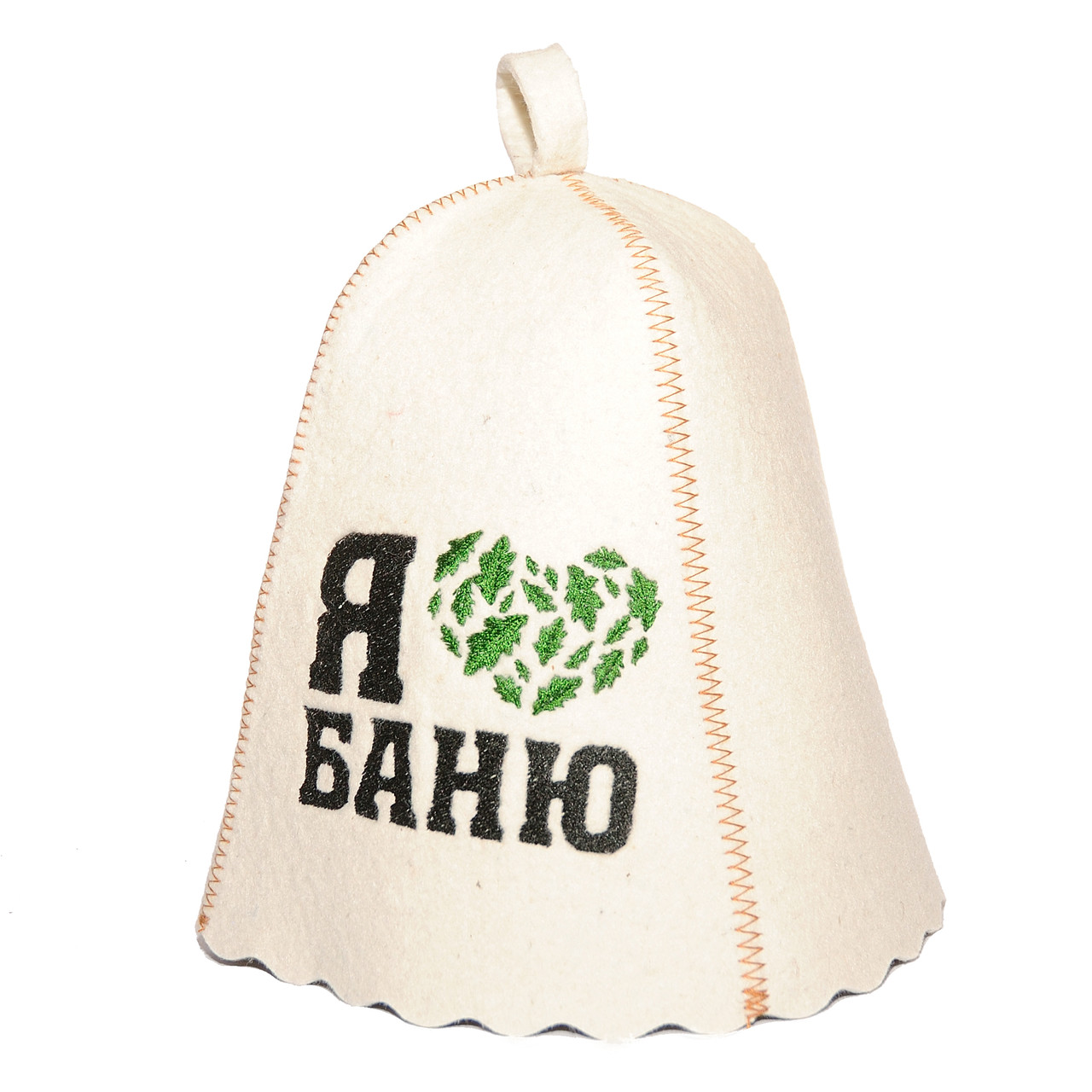 Шапка для сауни з вишивкою ' Я люблю баню ', Saunapro