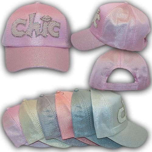 Бейсболки для девочек, нитка люрекс Бейсболки для девочек, нитка люрекс