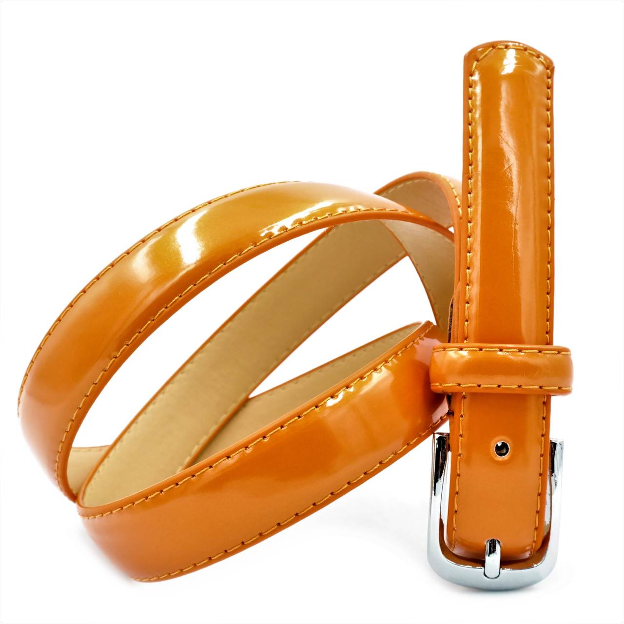 Жіночий ремінь Weatro nwzh-25-0033 Жовтогарячий, фото 1