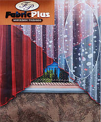 Гардина "Фея" арка червона 160*295 см