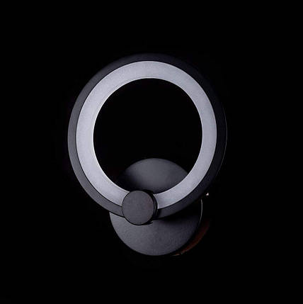 Світильник світлодіодний настінний бра чорний LED 18W H240*D190*W100, фото 1