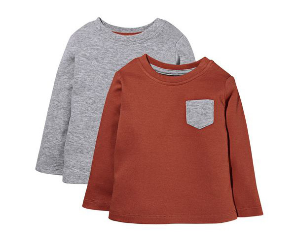 Комплект лонгслівів, реглан Lupilu, футболки з довгими рукавами, 2 шт., Для хлопчиків, фото 1