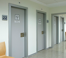 Рентген захисні двері HPL розпашні з фенольним краєм, 2мм свинець art. 1GPHXRAY2PL Soleco (940х2140)