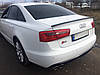Спойлер Audi A6 C7 (тонкий) сабля тюнінг, фото 3