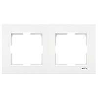 Рамка 2 гнізда горизонтальна Viko Karre біла