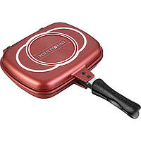 Двостороння сковорода GRILL Master Royalty Line RL-df28 діаметр 28 см Burgundy