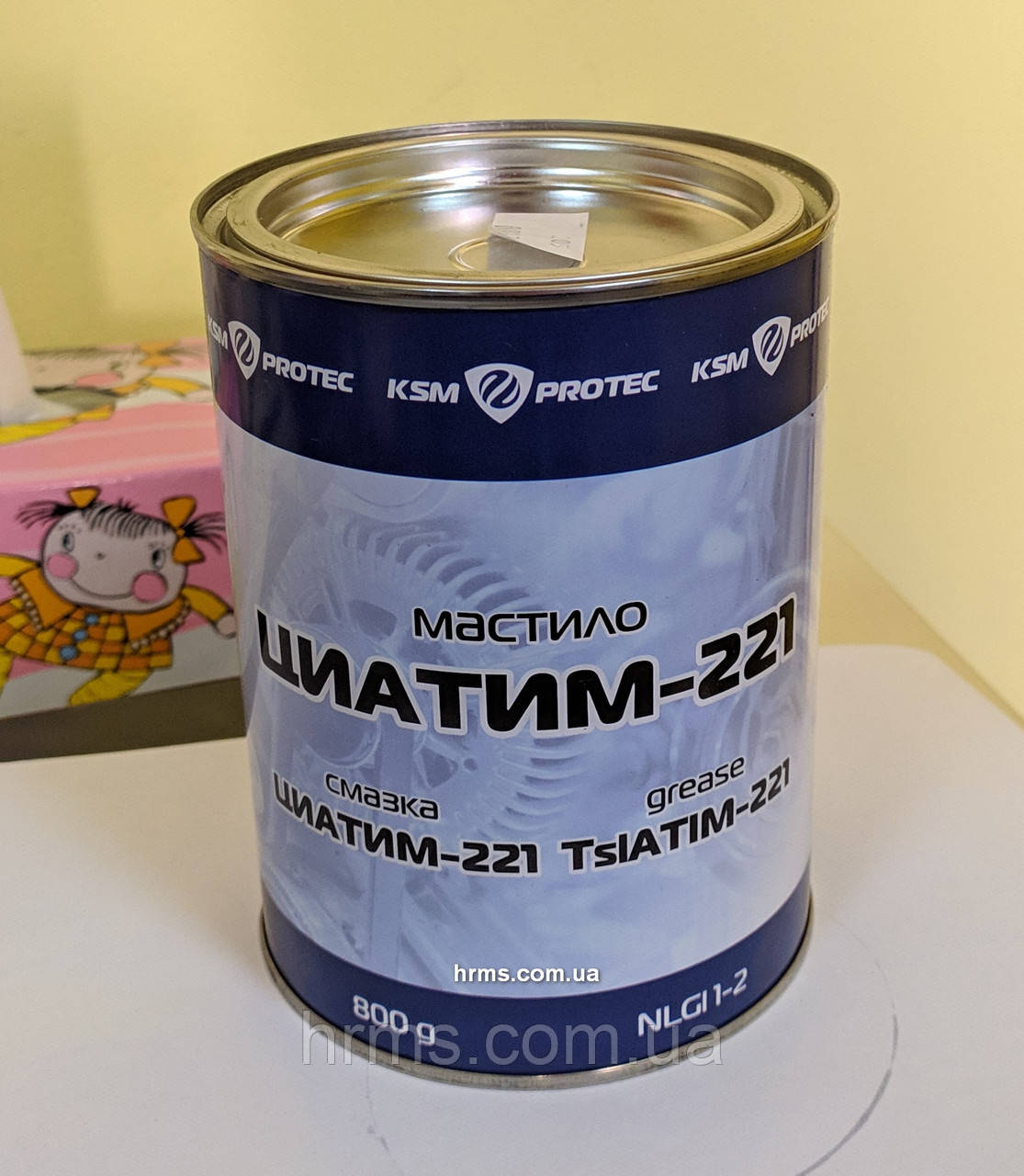 Смазка Циатим-221 банка 0,8кг Мастило ЦІАТИМ-221 банка Змазка ЦИАТИМ221 ciatim-221 tsiatim221 КСМ