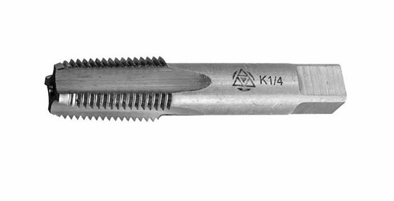 Мітчик конічний дюймовий К 1/4" Р6М5 КІБ 2680-0005 ГОСТ 6227-80 (ЛІЗ), фото 1