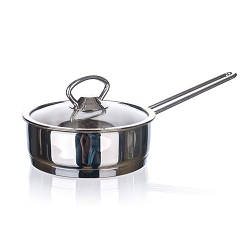 Каструля зі скляною кришкою і ручкою міні 600ml 14x5cm