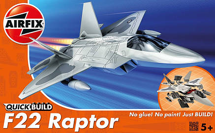 F22 Raptor (збирання без клею). 1/72 AIRFIX J6005, фото 1