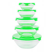 Набір скляних судочків UNIQUE UN-1501, 5 шт