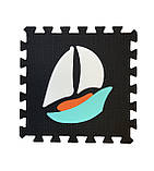 Килимок-пазл EVA , «Транспорт» набір 12 шт. 1,08 м2, 30х30 см, т. 10 мм щіл. 100 кг/м3 TERMOIZOL®, фото 3