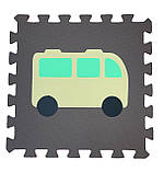 Килимок-пазл EVA , «Транспорт» набір 12 шт. 1,08 м2, 30х30 см, т. 10 мм щіл. 100 кг/м3 TERMOIZOL®, фото 5