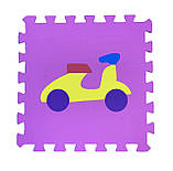 Килимок-пазл EVA , «Транспорт» набір 12 шт. 1,08 м2, 30х30 см, т. 10 мм щіл. 100 кг/м3 TERMOIZOL®, фото 6