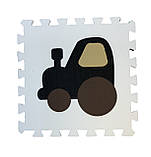 Килимок-пазл EVA , «Транспорт» набір 12 шт. 1,08 м2, 30х30 см, т. 10 мм щіл. 100 кг/м3 TERMOIZOL®, фото 7