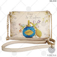 Сумка-заготовка під вишивку САБ-9008 (шкірзам), бежева.