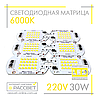 Світлодіодна матриця 30 Вт 220 В для світлодіодного LED прожектора DOB 30 W 220 V 6000 К, фото 5