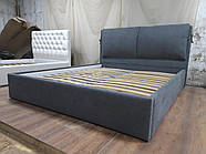 Ліжко двоспальне м'яке з підйомним механізмом Аврора, фото 2