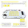 Світлодіодна матриця 30 Вт 220 В для світлодіодного LED прожектора DOB 30 W 220 V 6000 К, фото 2