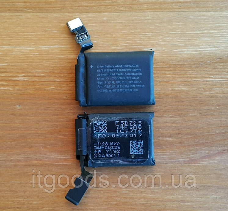 Оригінальний акумулятор ( АКБ / батарея ) A1761 для розумних годин Watch 2nd 42mm 334mAh
