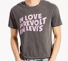 Чоловіча футболка Levi's® Graphic Tee — Caviar Washed (XL)