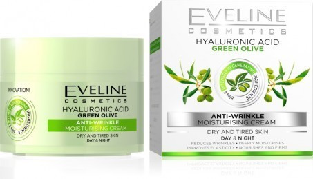 Крем проти зморшок Eveline Cosmetics 6 Компонентів Екстракт зеленої оливи 50 мл