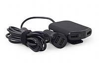 Зарядний пристрій USB від автомобільного прикурювача Energenie EG-4U-CAR-01, вихід 4 USB, до 2.4 Ампера на