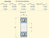 Подшипник Olimac Drago DR7200 (6010-2RS)