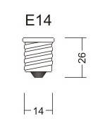 Цоколь E14