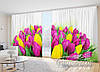 Фото Штори "Букет тюльпанів" 2,7м*2,9м (2 полотна по 1,45м), тасьма, фото 2