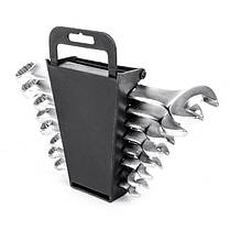 Набір комбінованих ключів ріжково-накидних 8 од., 8-19 мм Cr-V INTERTOOL, фото 3