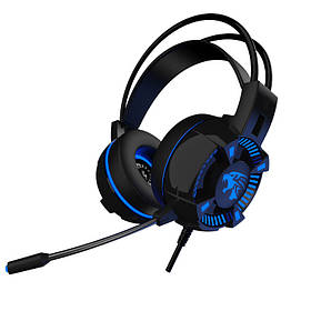 Ігрові навушники PC V2949 USB 7.1 Colorfull Light Колір Чорний з LED-підсвіткою
