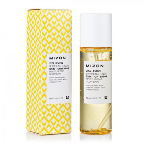 Вітамінний тонер для шкіри обличчя Mizon Vita Lemon Sparkling Toner 150 мл