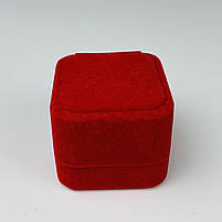 Подарунковий оксамитовий футляр для кілець (коробочка преміум якості), фото 2