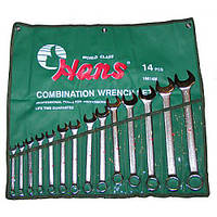 HANS. Набір ключів комбінований 14 пр. 10-32 мм стрічка (16614M)