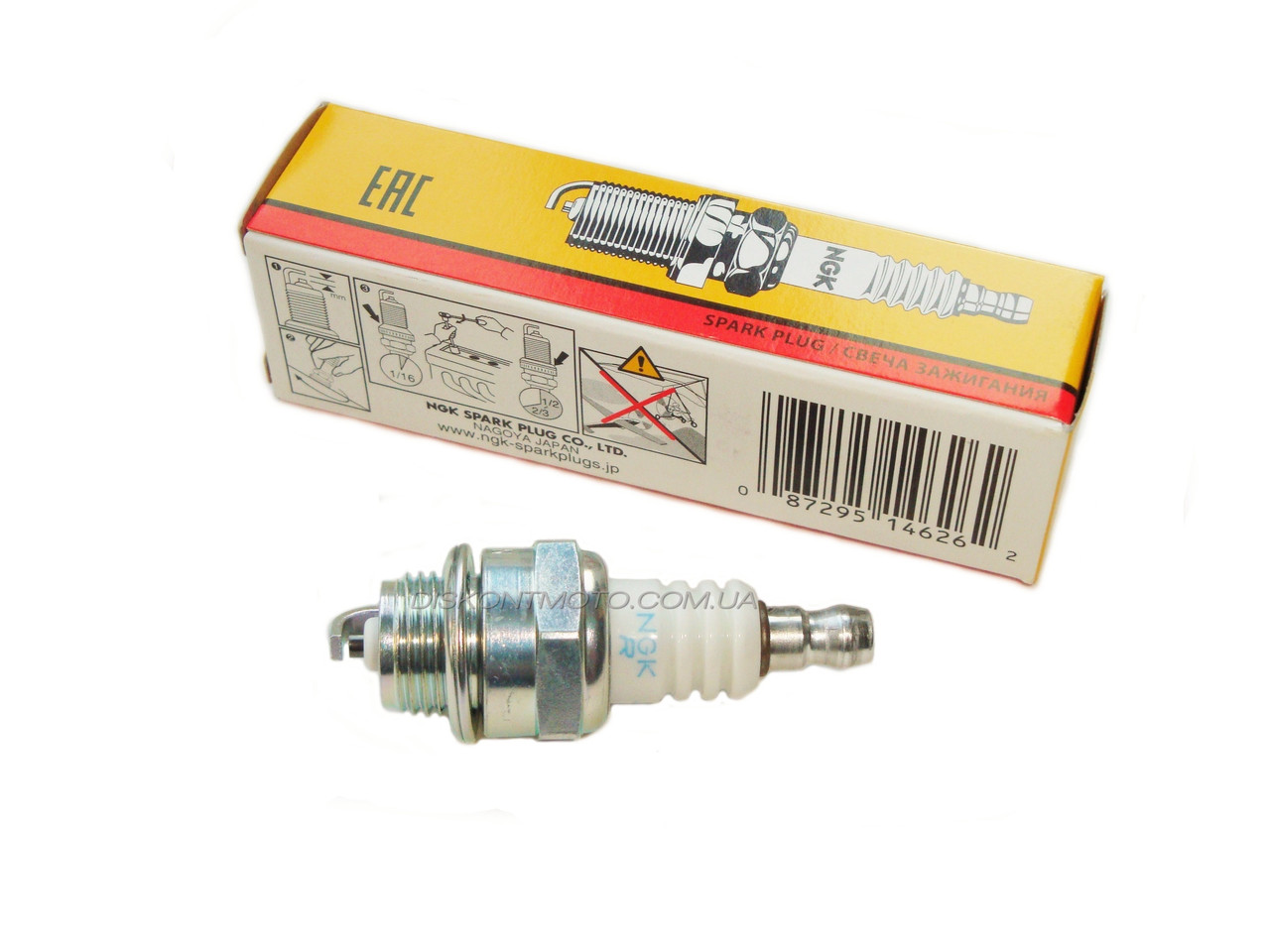 Свічка 2T BPMR7A на бензопилу/мотокосу NGK 4626 (оригінал)
