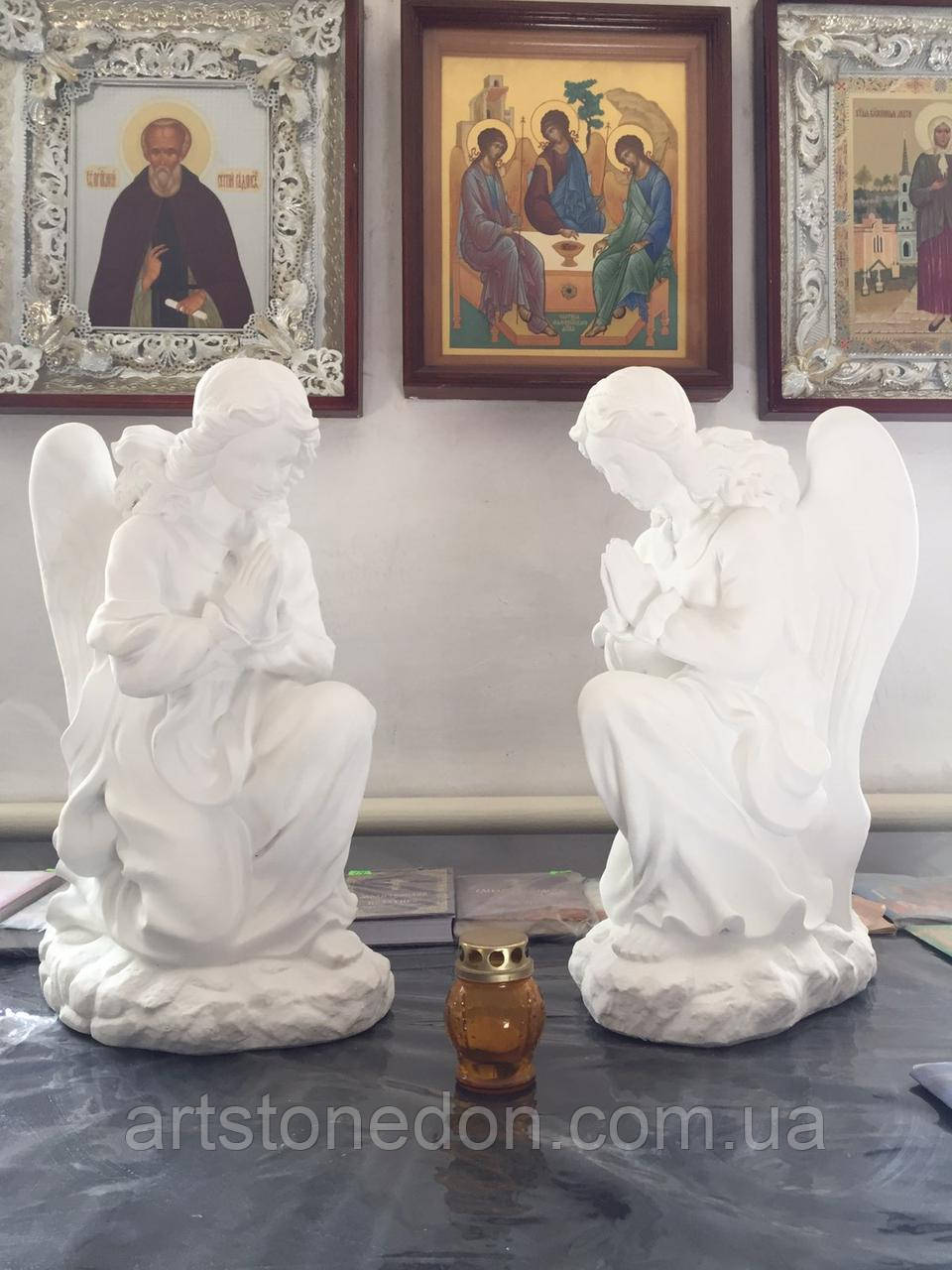 Скульптура из полимера Ангел молящийся 50 см - фото 9 - id-p191521877